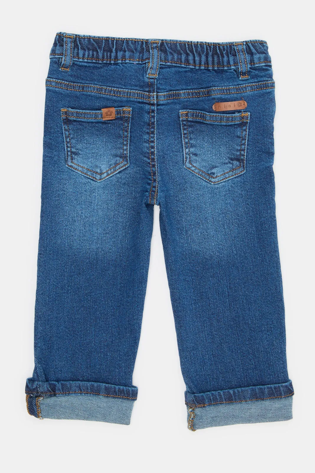 Infant Girls Blue Straight Fit Jeans