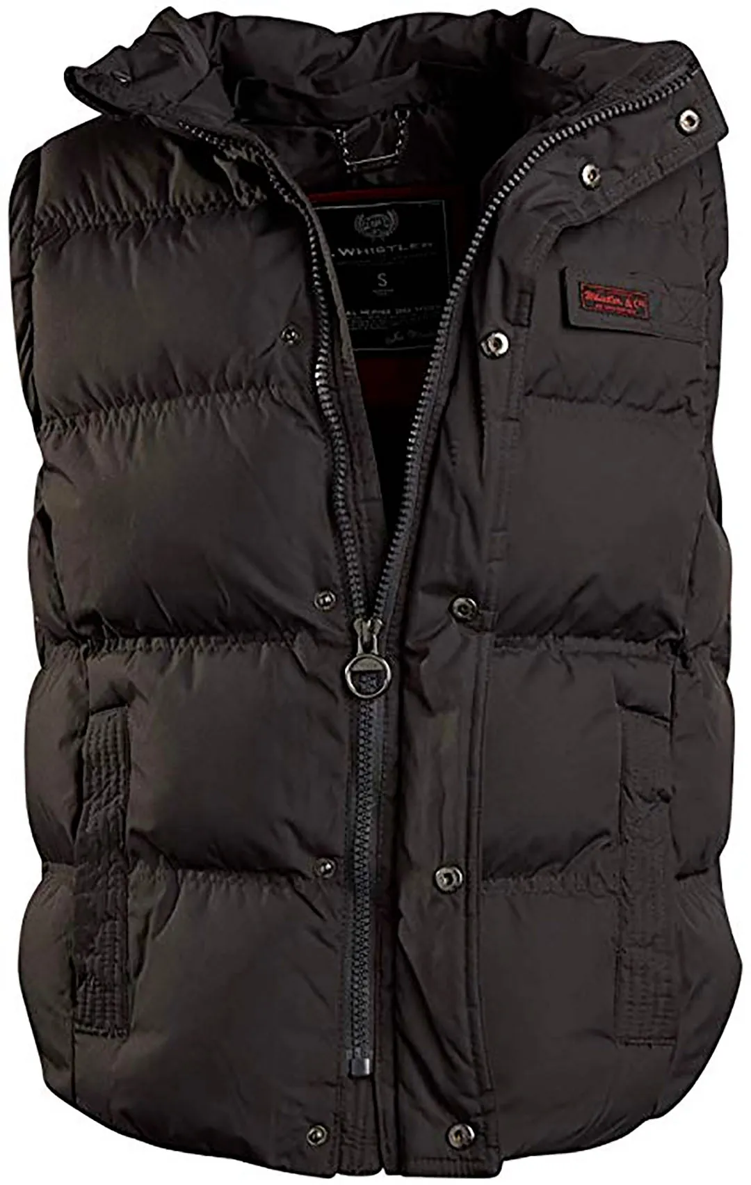 J. Whistler Mens Bubble Vest Hood Puffer Jacket JWHI-3558-Charcoal Chr/Chr