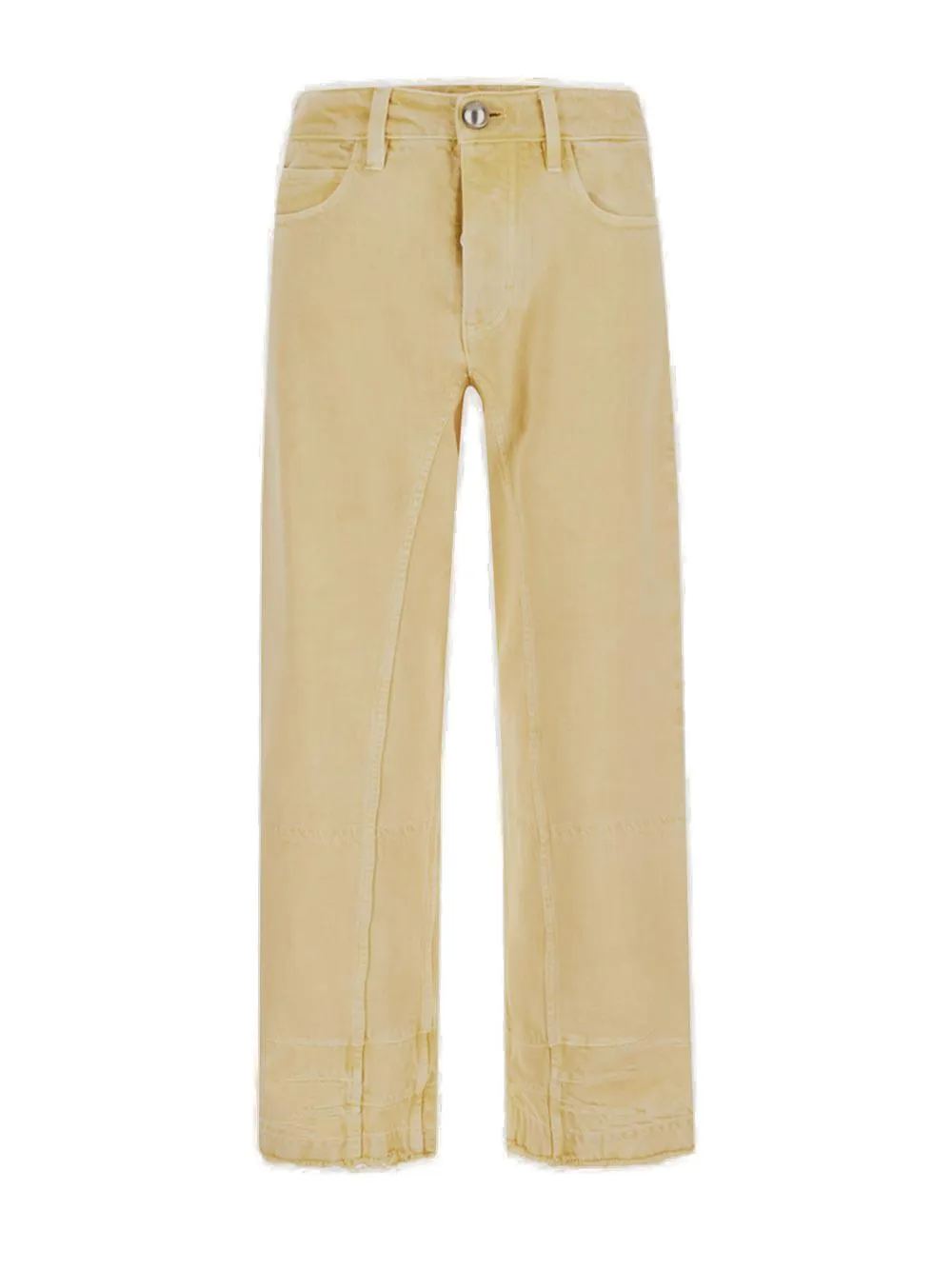 Jil Sander Frayed-Hem Tapered Leg Jeans