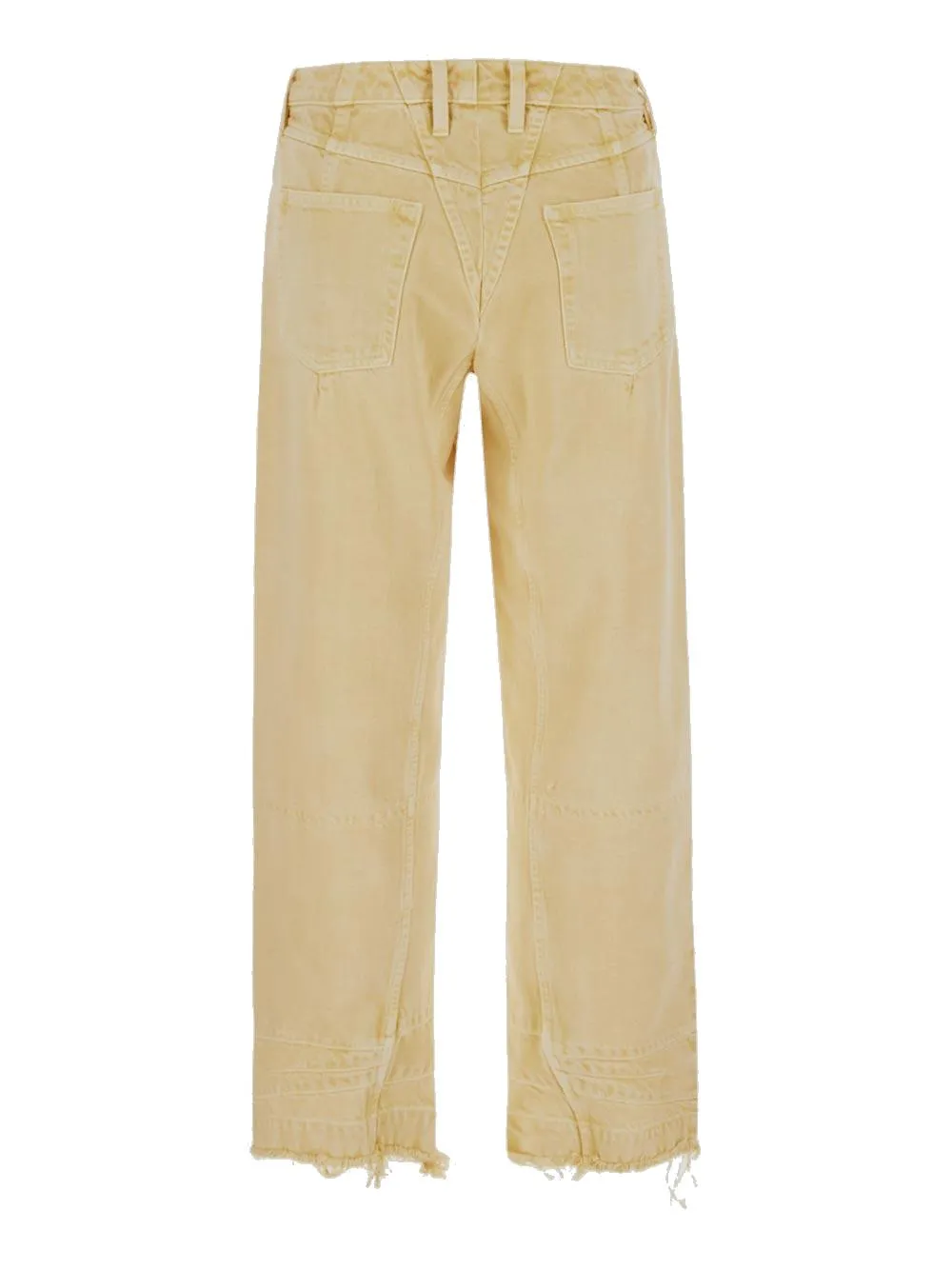 Jil Sander Frayed-Hem Tapered Leg Jeans