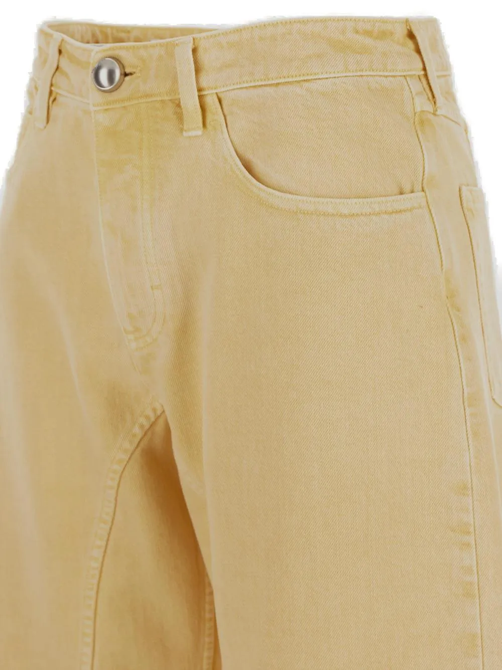 Jil Sander Frayed-Hem Tapered Leg Jeans