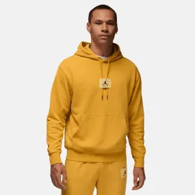 Jordan Flight Fleece Yellow Ochre Washed Pullover Hoodie