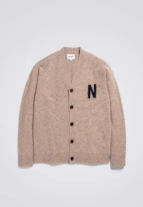 Kasper N Donegal Cardigan - Utility Khaki