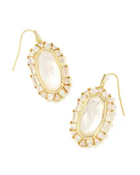 Kendra Scott Elle Crystal Frame Drop Earrings