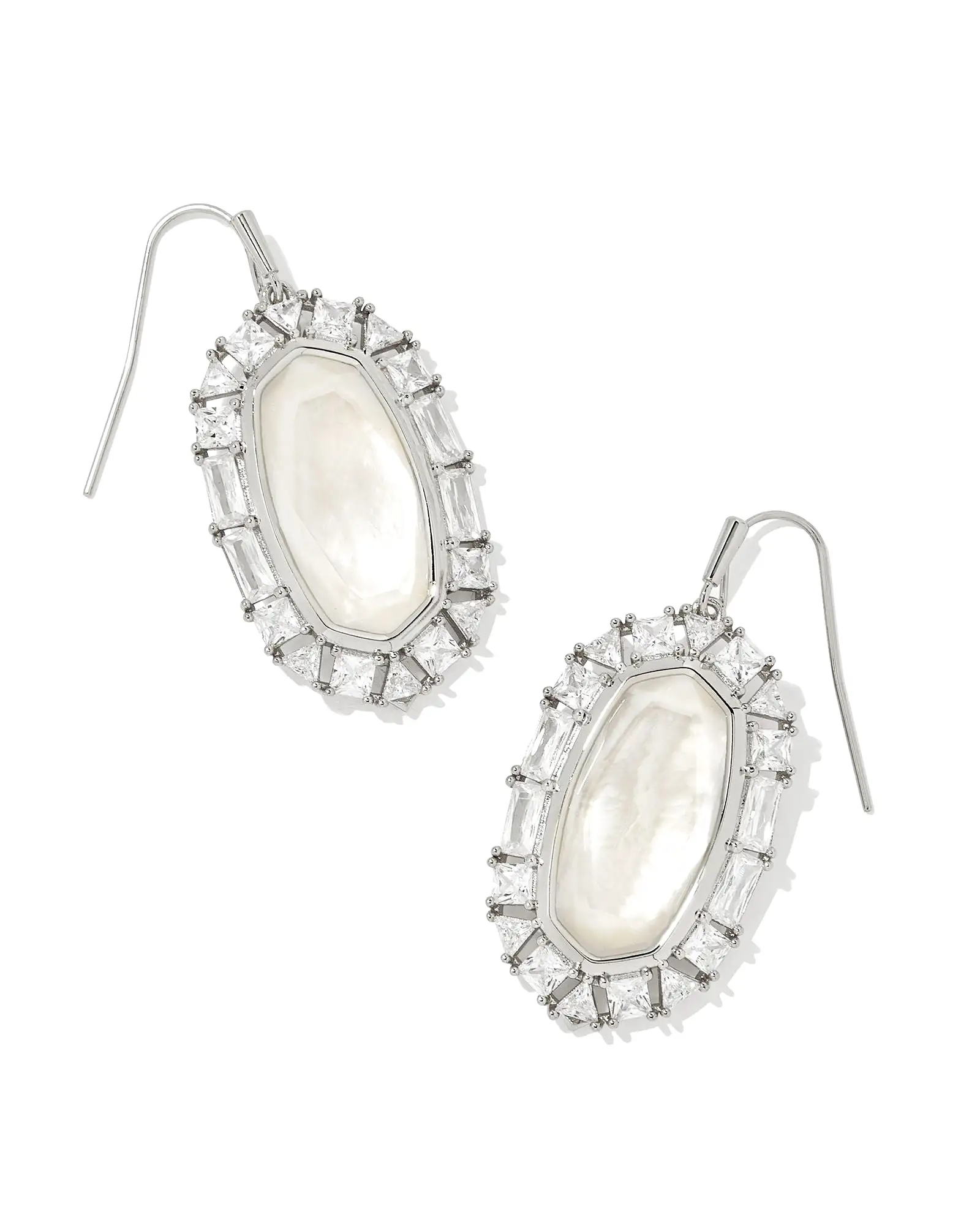 Kendra Scott Elle Crystal Frame Drop Earrings