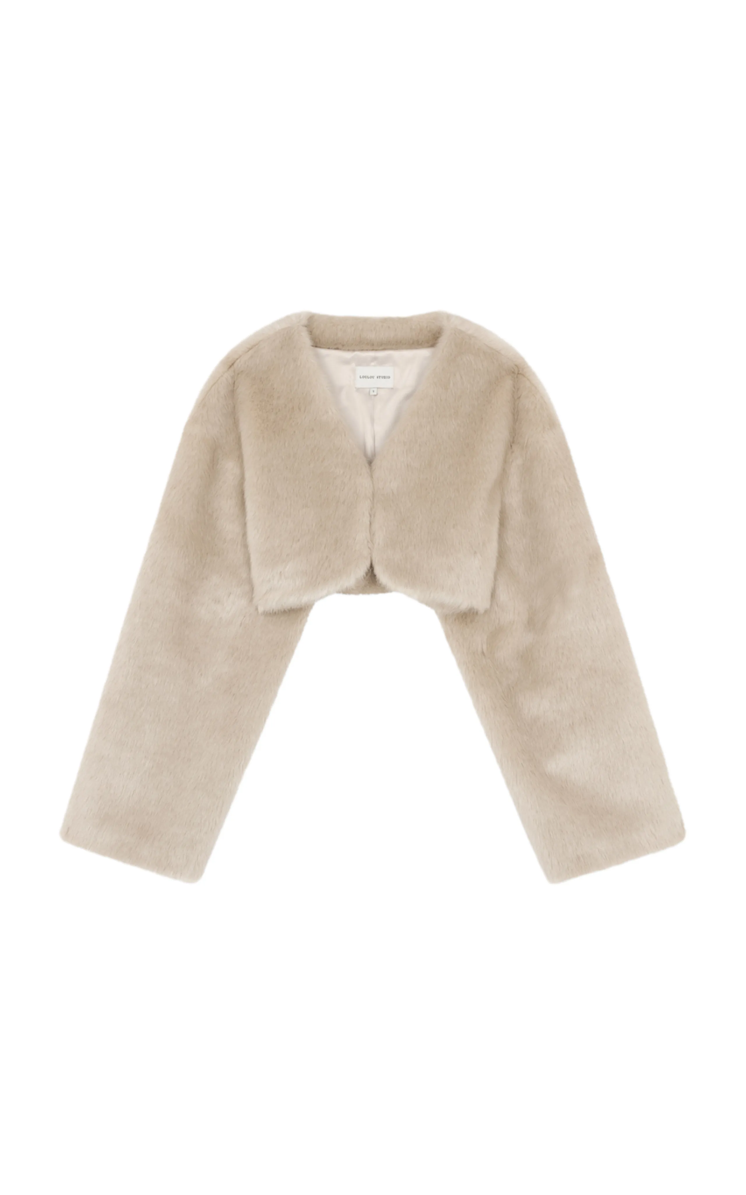 Loulou Studio Badri Eco-Fur Bolero Coat