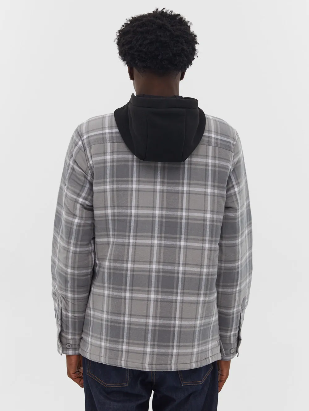 Manning Hooded Zip-Up Flannel Shirt