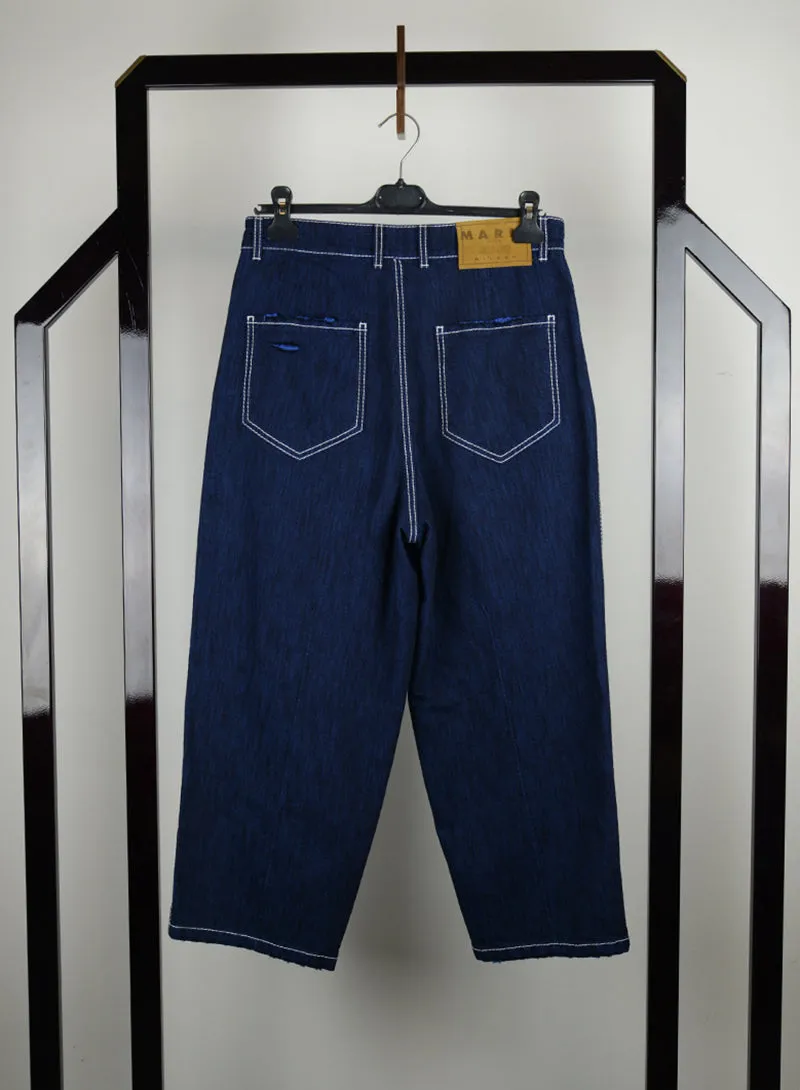 Marni Jeans Blu con strappi - Tg. 40