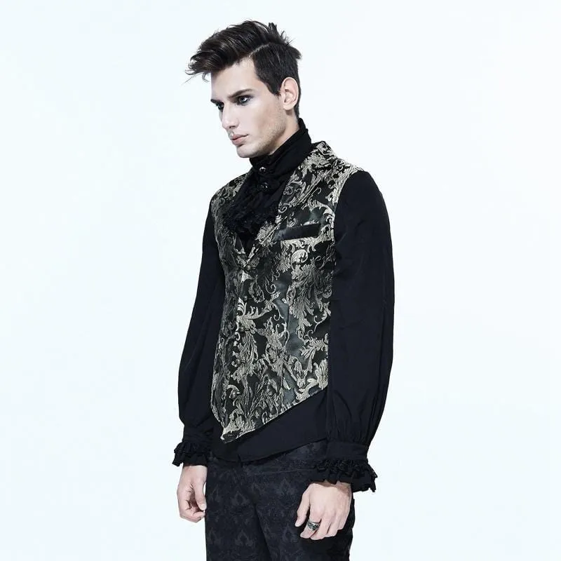 Men's Goth Brocade Waistcoat