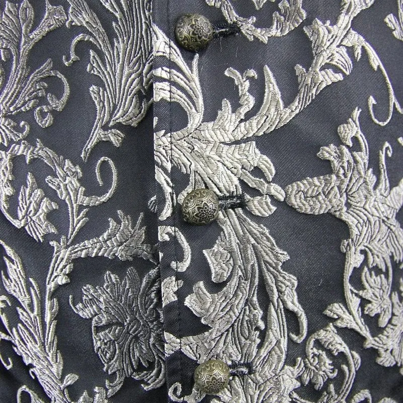 Men's Goth Brocade Waistcoat