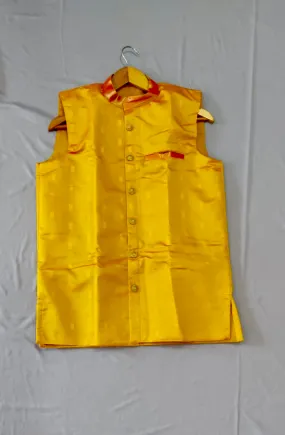 Men’s premium paithani jacket - yellow