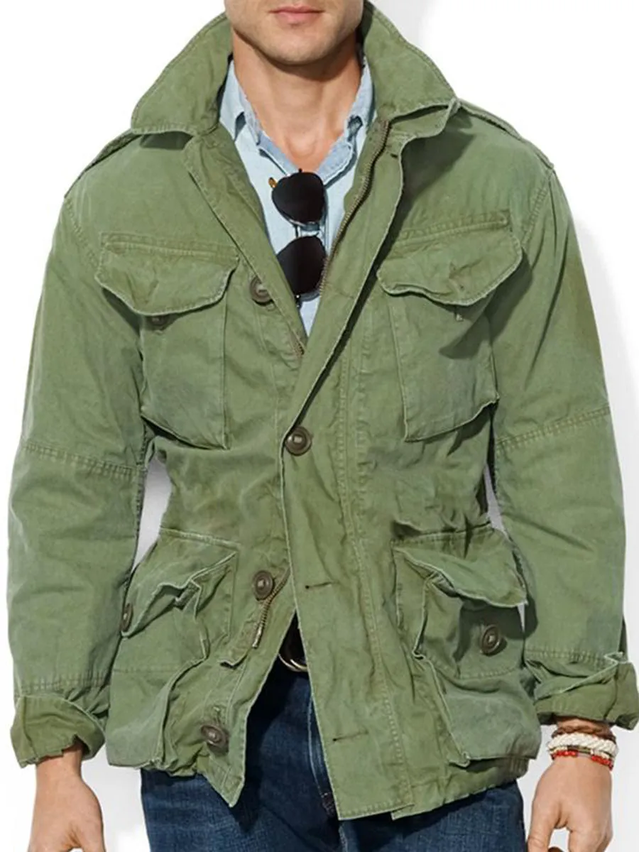 Men's Vintage Multi-Pocket Jacket