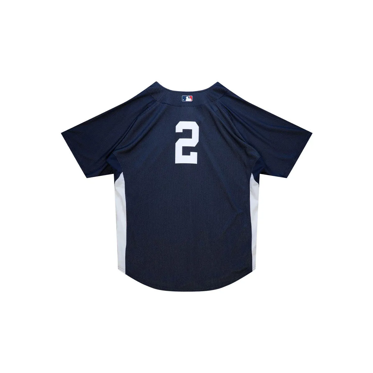 Mitchell & Ness Mens NBA New York Yankees Authentic BP Pullover Jersey - Derek Jeter Jersey ABPJ3345-NYY09DJTNAVY Navy