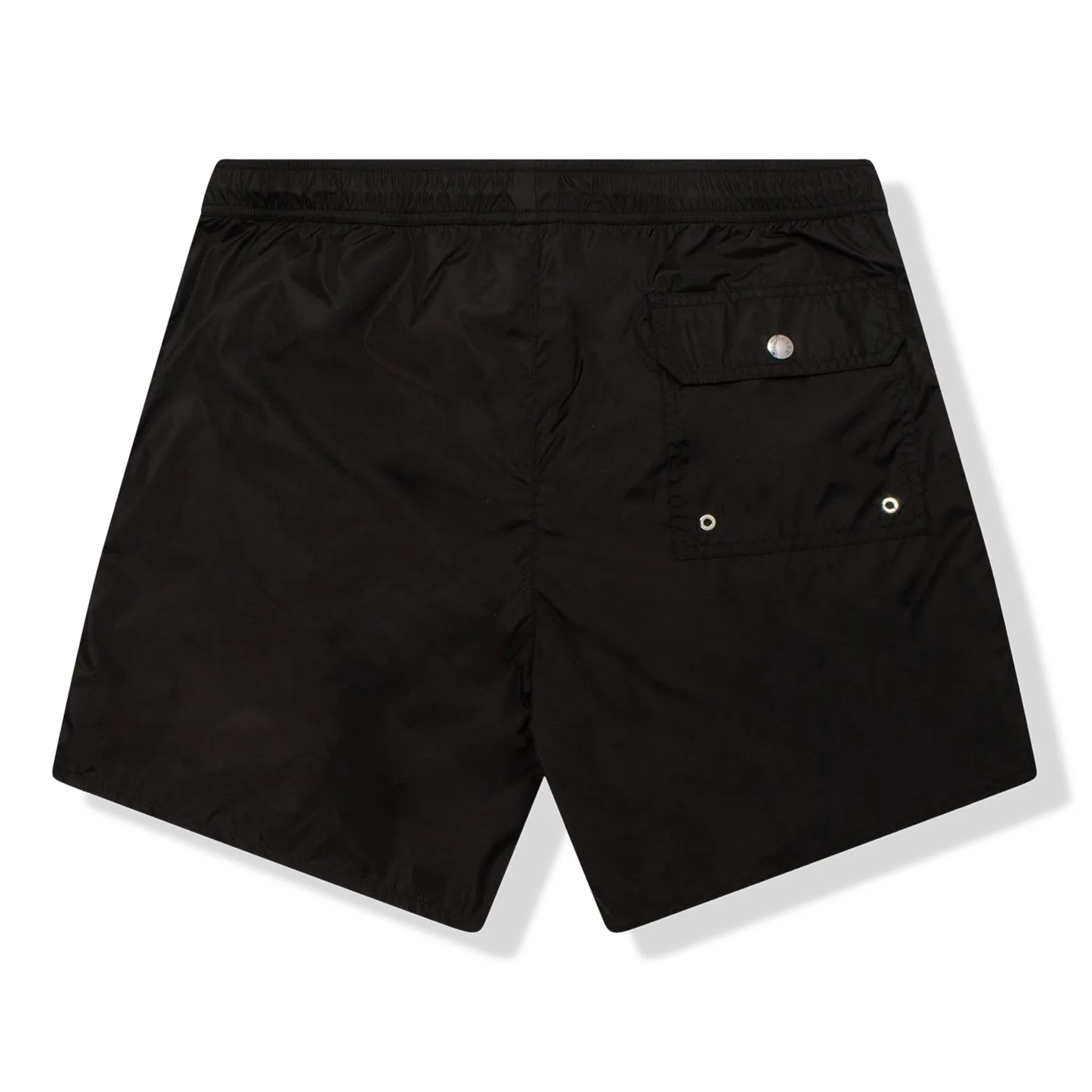 Moncler Band Logo Black Swim Shorts