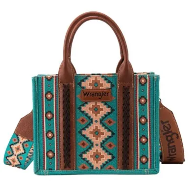 Montana West Wrangler Southwestern Print Mini Canvas Handbag