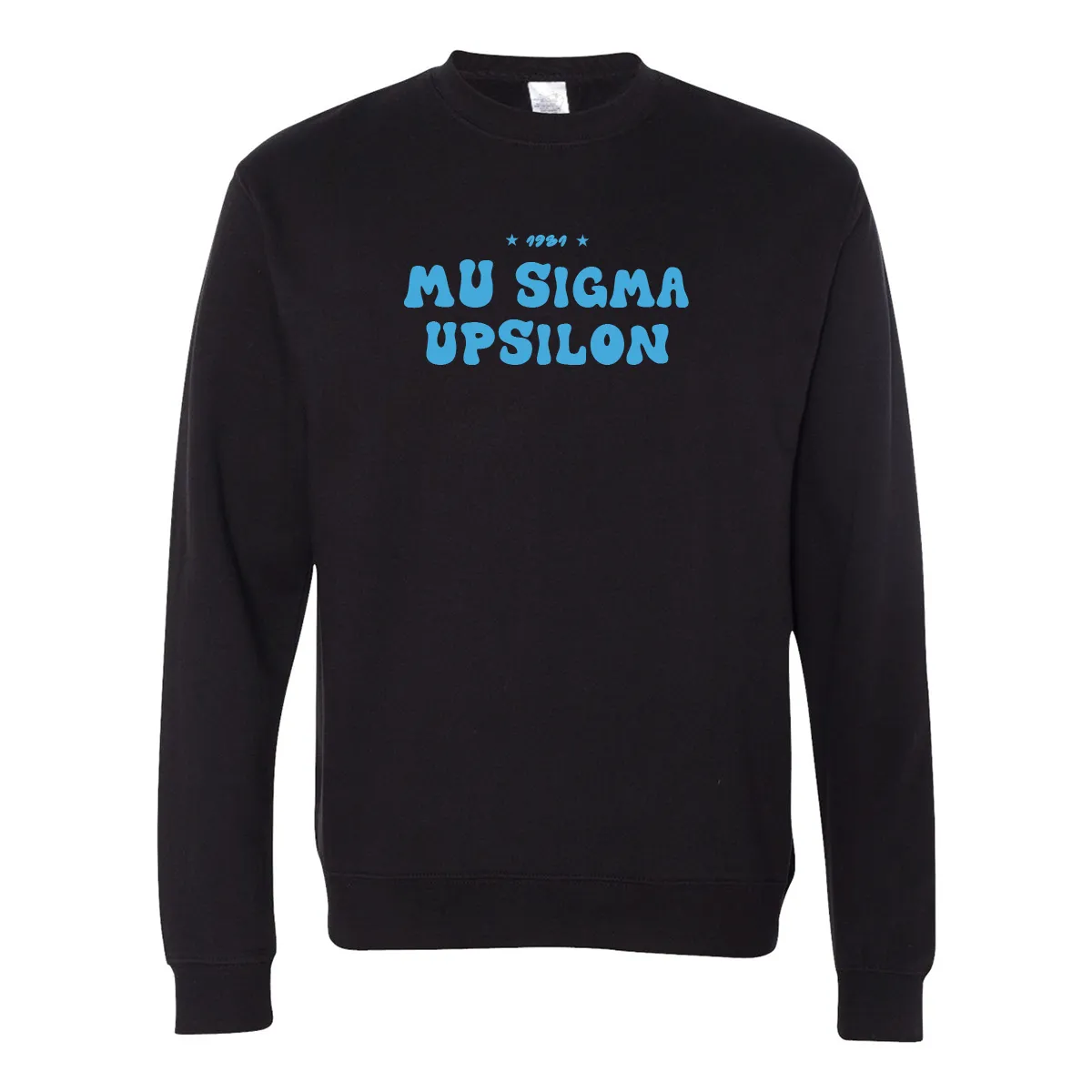 #Mu Sigma Upsilon Crewneck Sweatshirt, Bubble Print Design