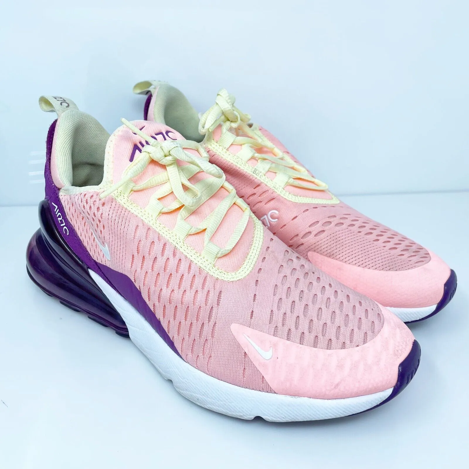 Nike Girls Air Max 270 AV7965-600 Pink Running Shoes Sneakers Size 7Y