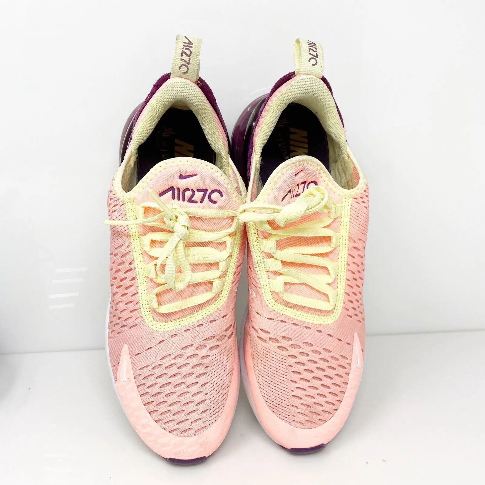 Nike Girls Air Max 270 AV7965-600 Pink Running Shoes Sneakers Size 7Y