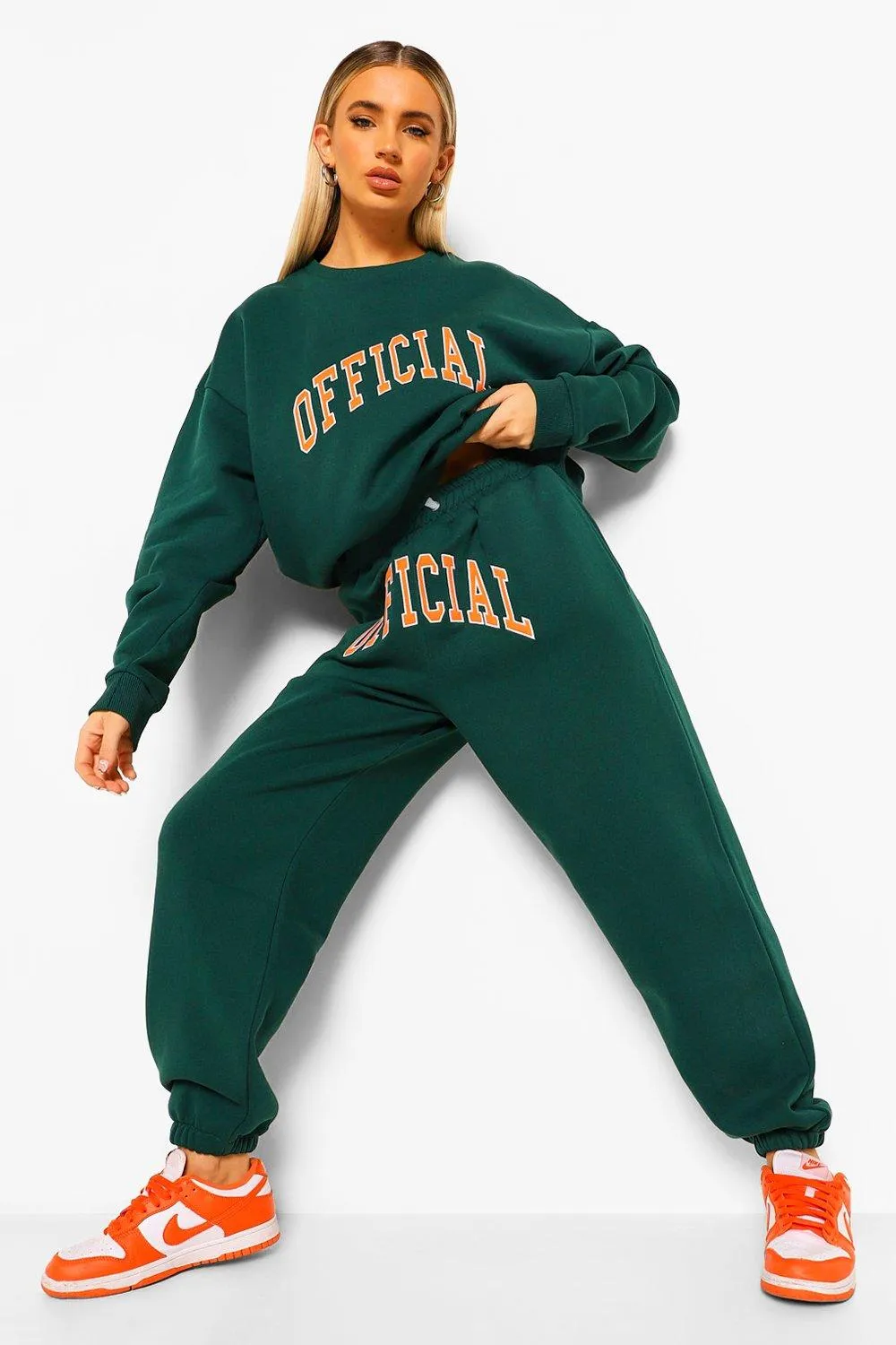 Official Applique Sweater Tracksuit