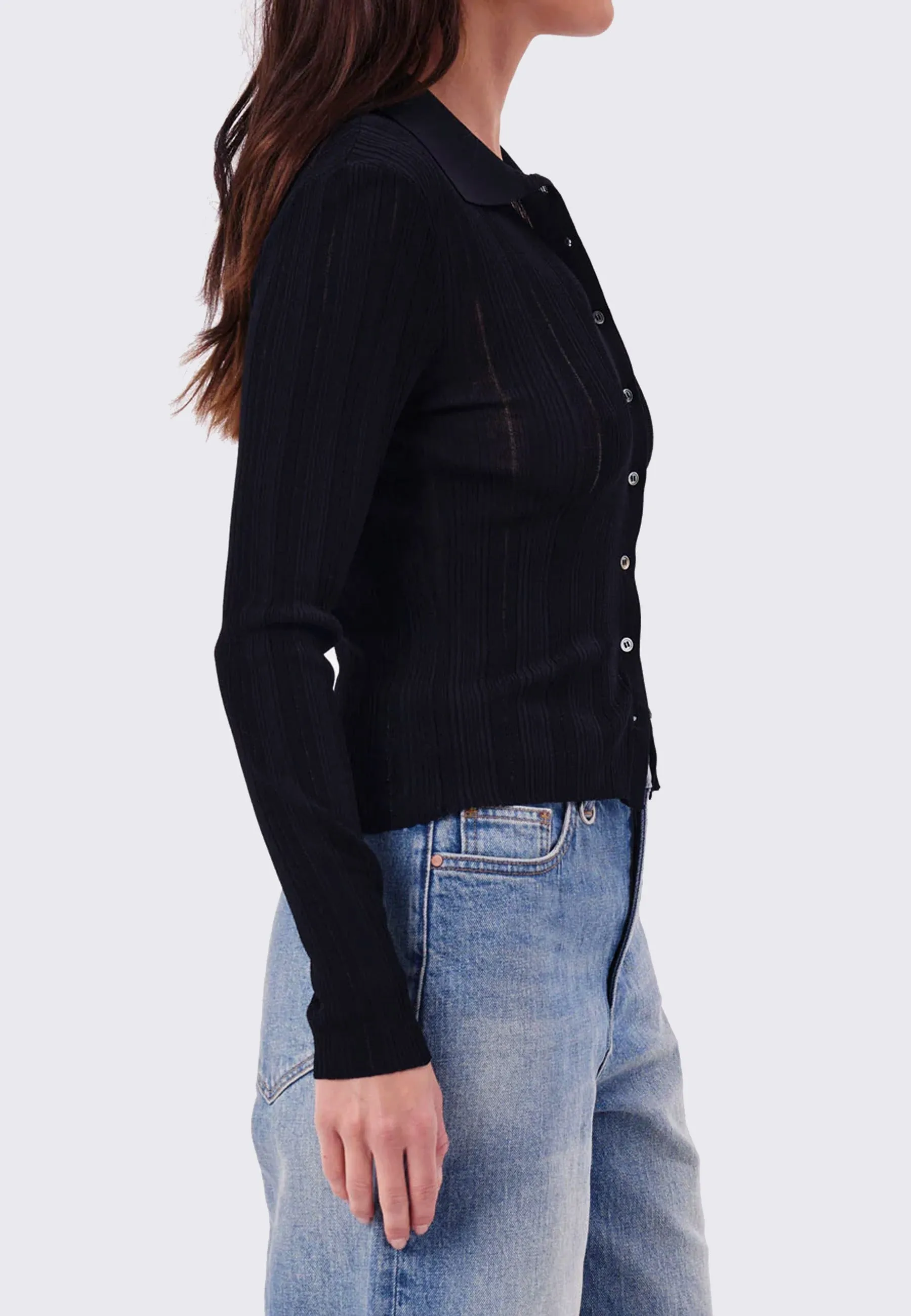 Opal Knit Cardigan - Black