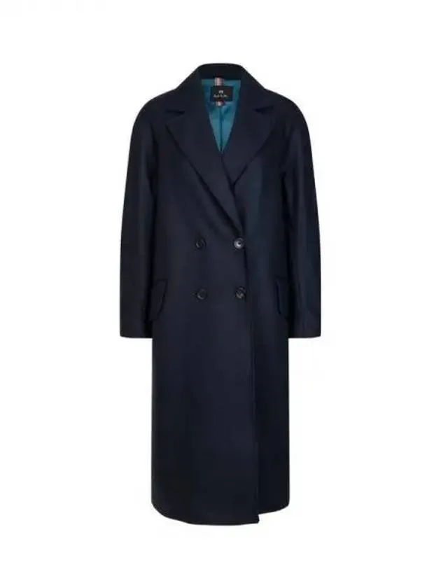 Overseas Station Season Big Chance 8 18 PS Women s Raglan Sleeve Wool Double Coat Navy 270782