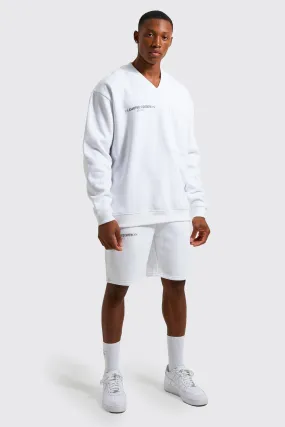 Oversized Limited Sweater Short Tracksuit