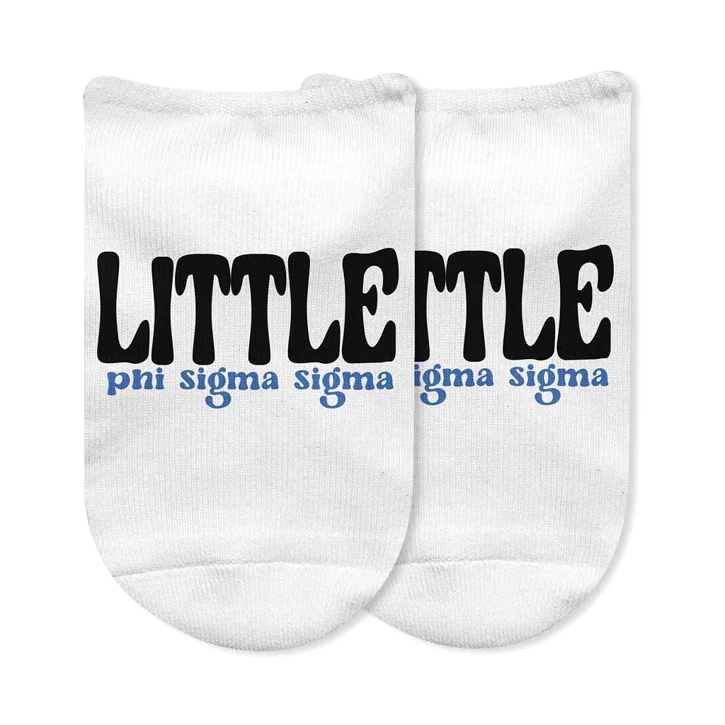 Phi Sigma Sigma No Show Socks for Bigs and Littles