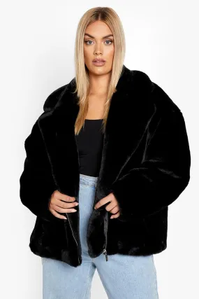 Plus Luxe Faux Fur Coat