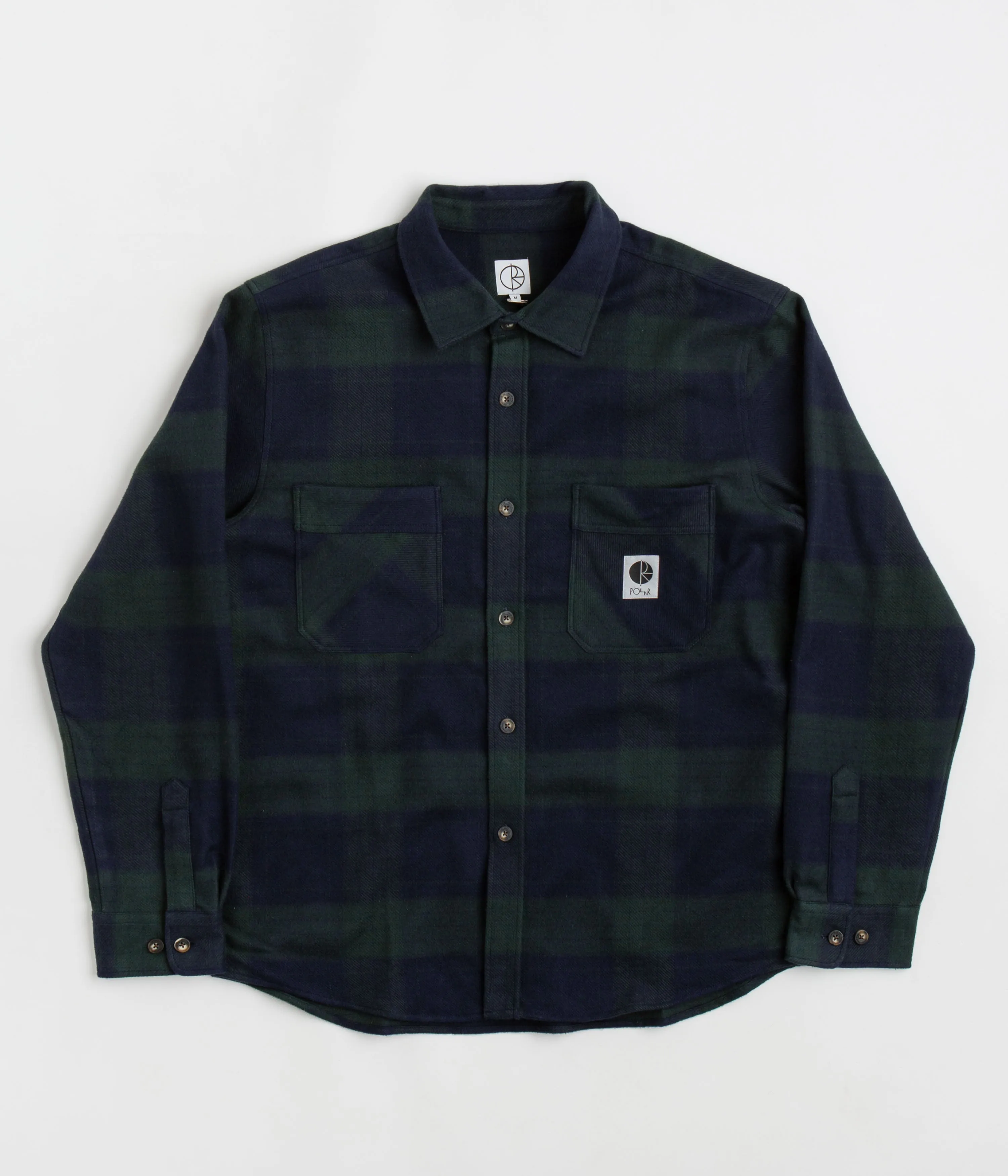 Polar Mike Flannel Shirt - Navy / Teal