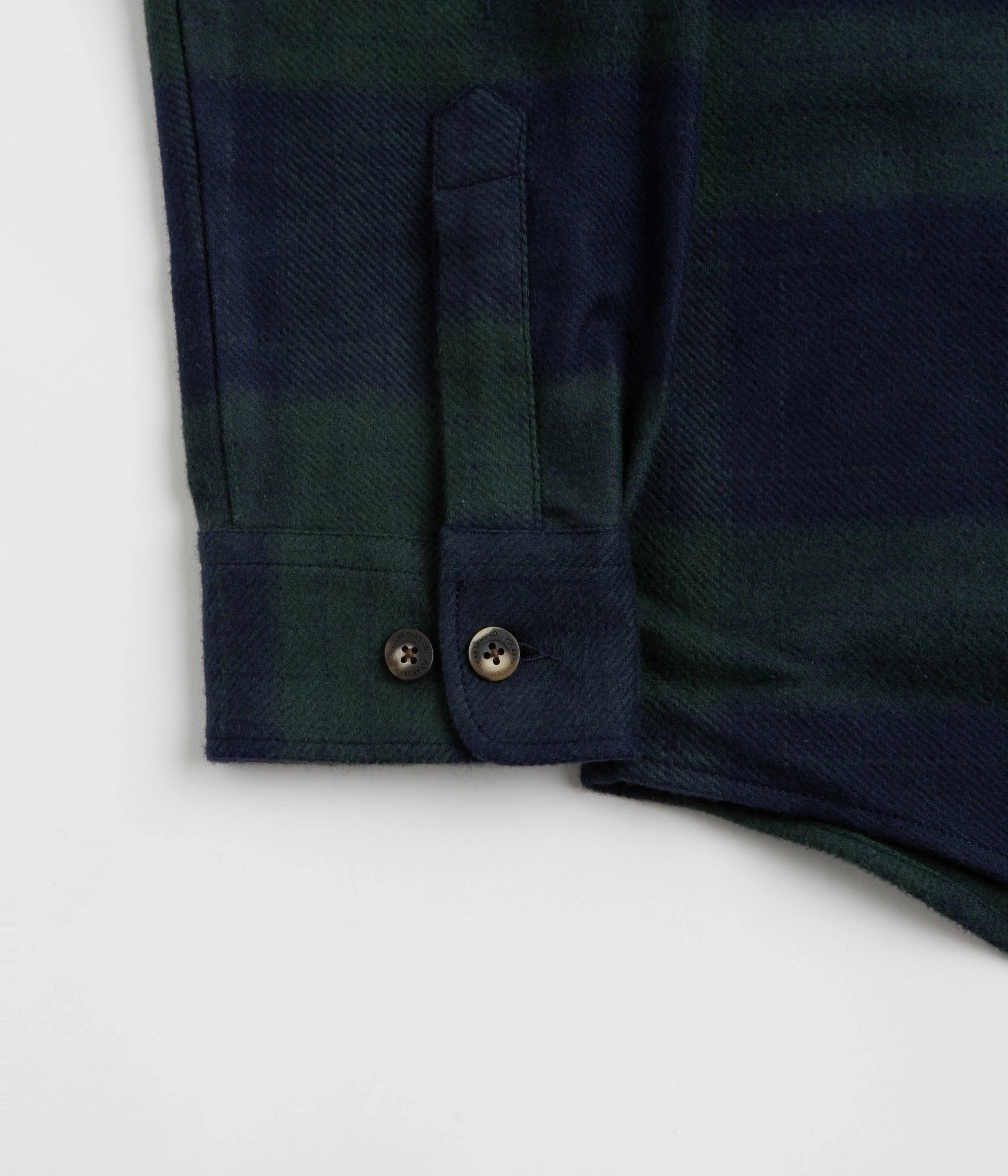 Polar Mike Flannel Shirt - Navy / Teal