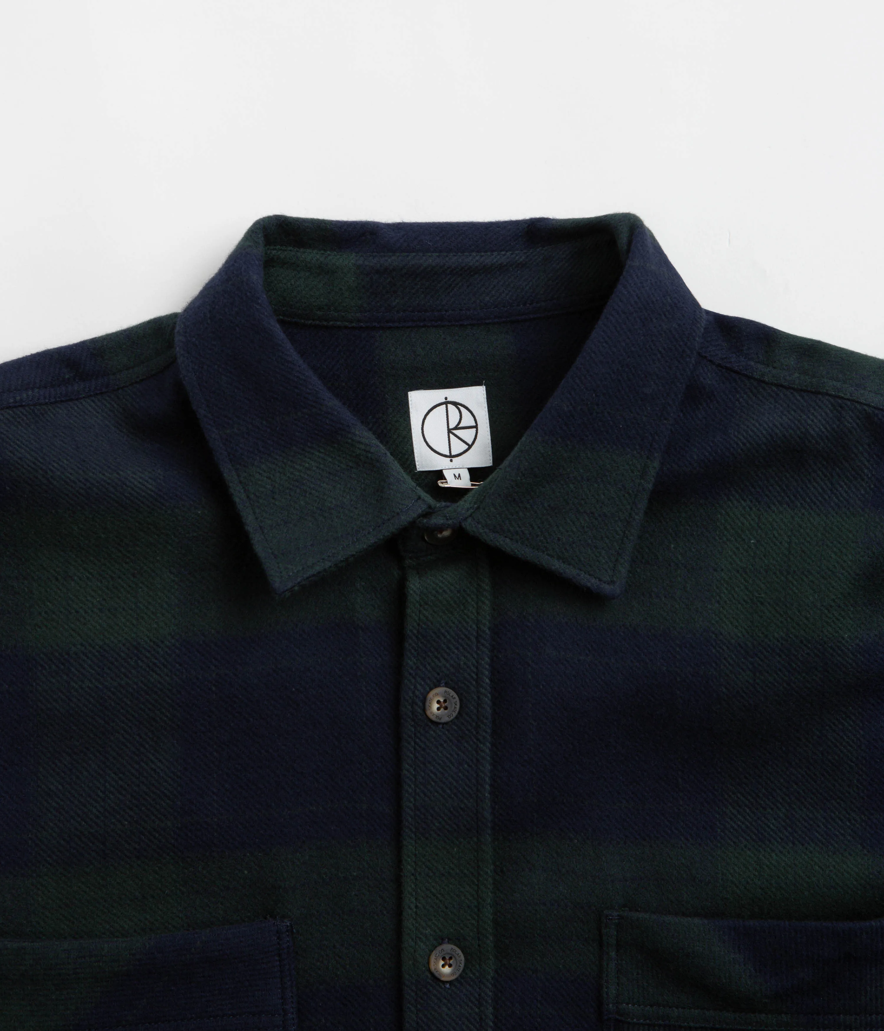 Polar Mike Flannel Shirt - Navy / Teal