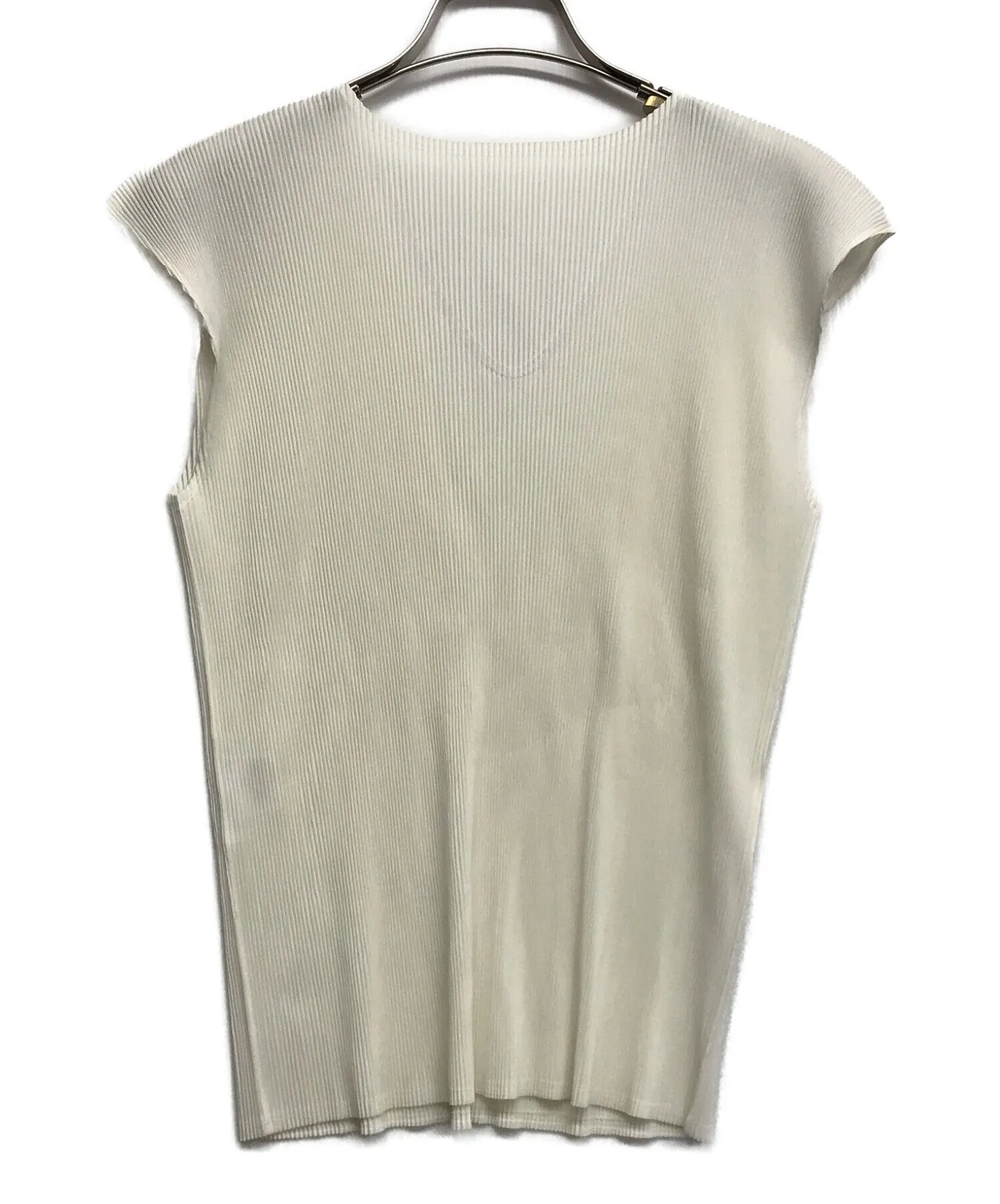 [Pre-owned] PLEATS PLEASE V-Neck Sleeveless Blouse PP13-FK262