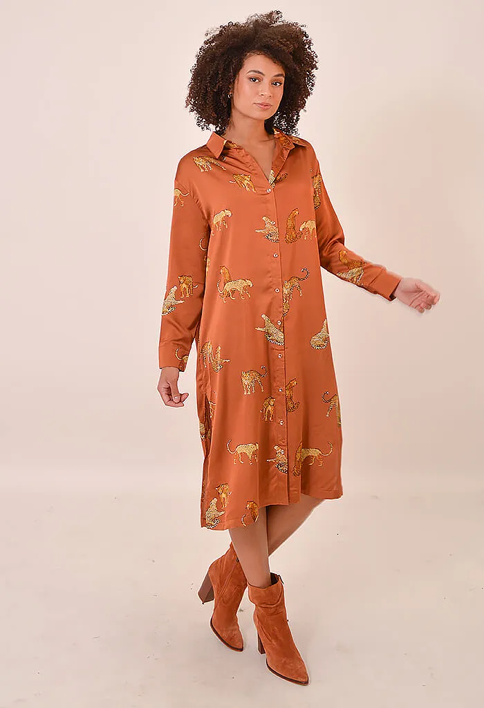 Regina Dress-Brown