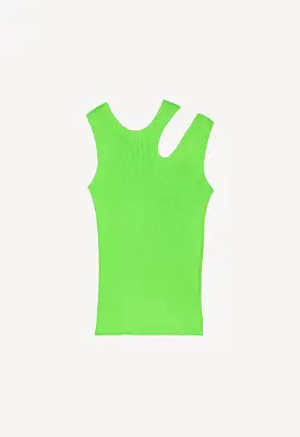 Ribbed Sleeveless Top