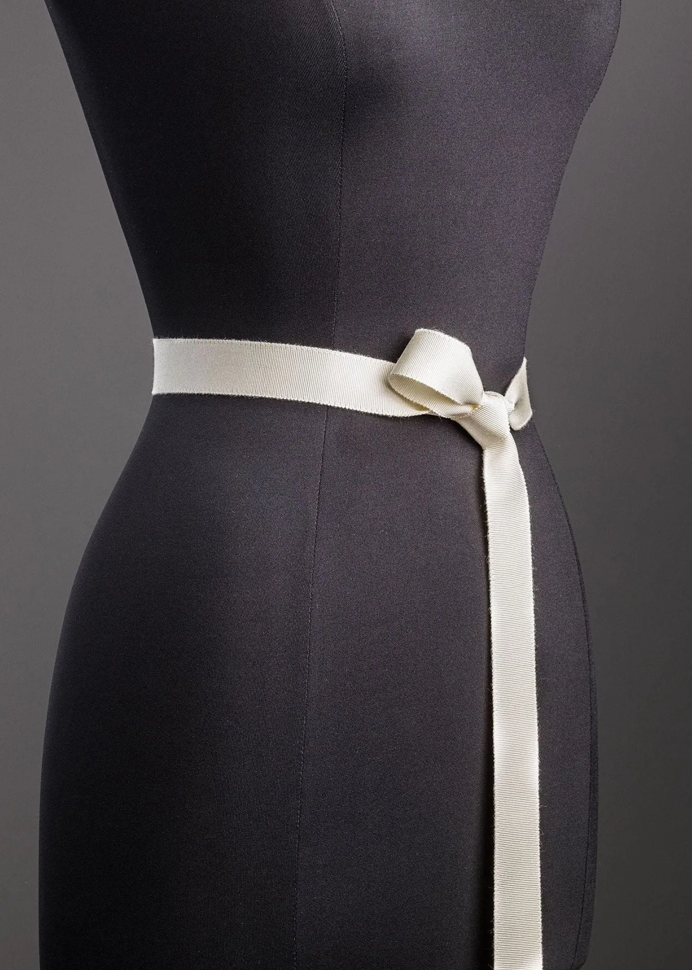 Ribbon Belt, Narrow - Ivory