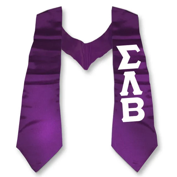 Sigma Lambda Beta Printed Budget Graduation Stole - CAD