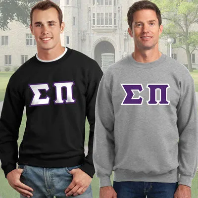 Sigma Pi 9oz. Crewneck Sweatshirt, 2-Pack Bundle Deal - G120 - TWILL