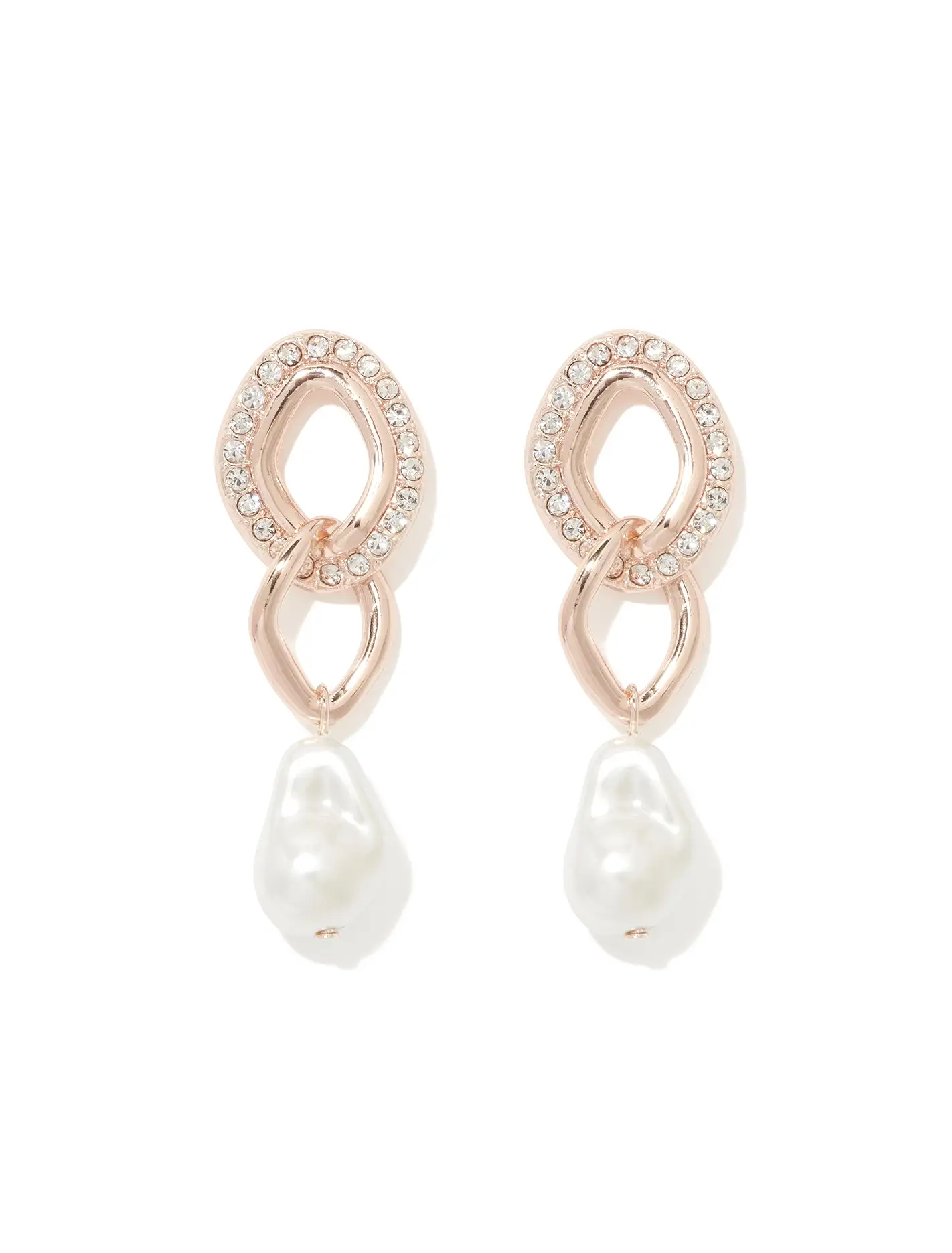 Signature Calm Crystal & Pearl Drop Earrings