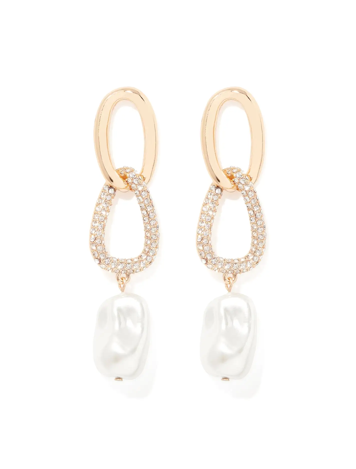 Signature Connor Crystal & Pearl Drop Earrings