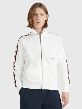 Signature Tape Zip-Thru Sweatshirt | Sweatshirts & Hoodies | Tommy Hilfiger