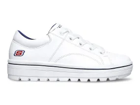 SKECHERS WOMEN'S STREET CLEAT BRING IT BACK - WHITE/RED