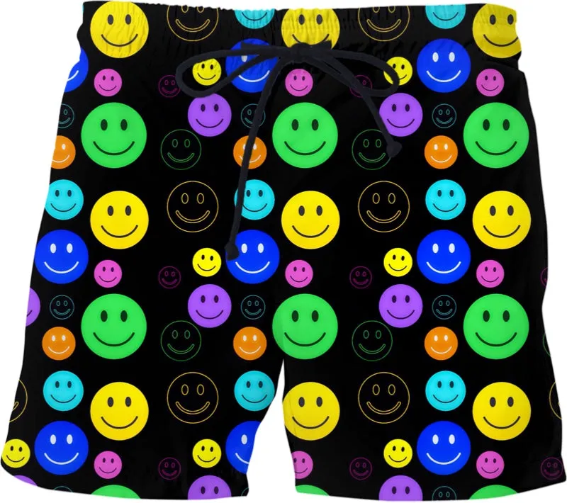 Smiley Face Swim Shorts