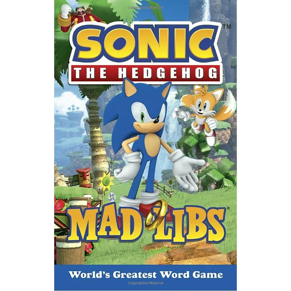 Sonic The Hedgehog Mad Lib