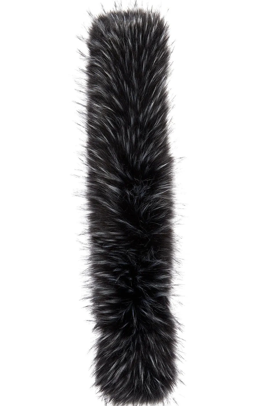 Sportalm Faux Fur Trim in Black and Grey