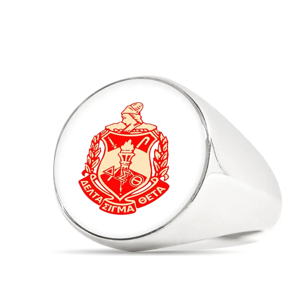 stainless steel delta sigma theta ring