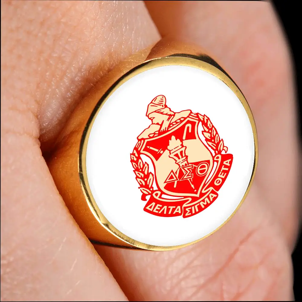 stainless steel delta sigma theta ring