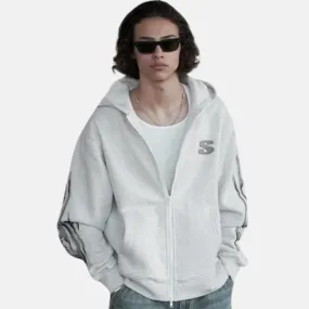 Stampd Chrome Flame Zip Hoodie