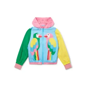 Stella McCartney Kids Double Parrot Print Hooded Jacket