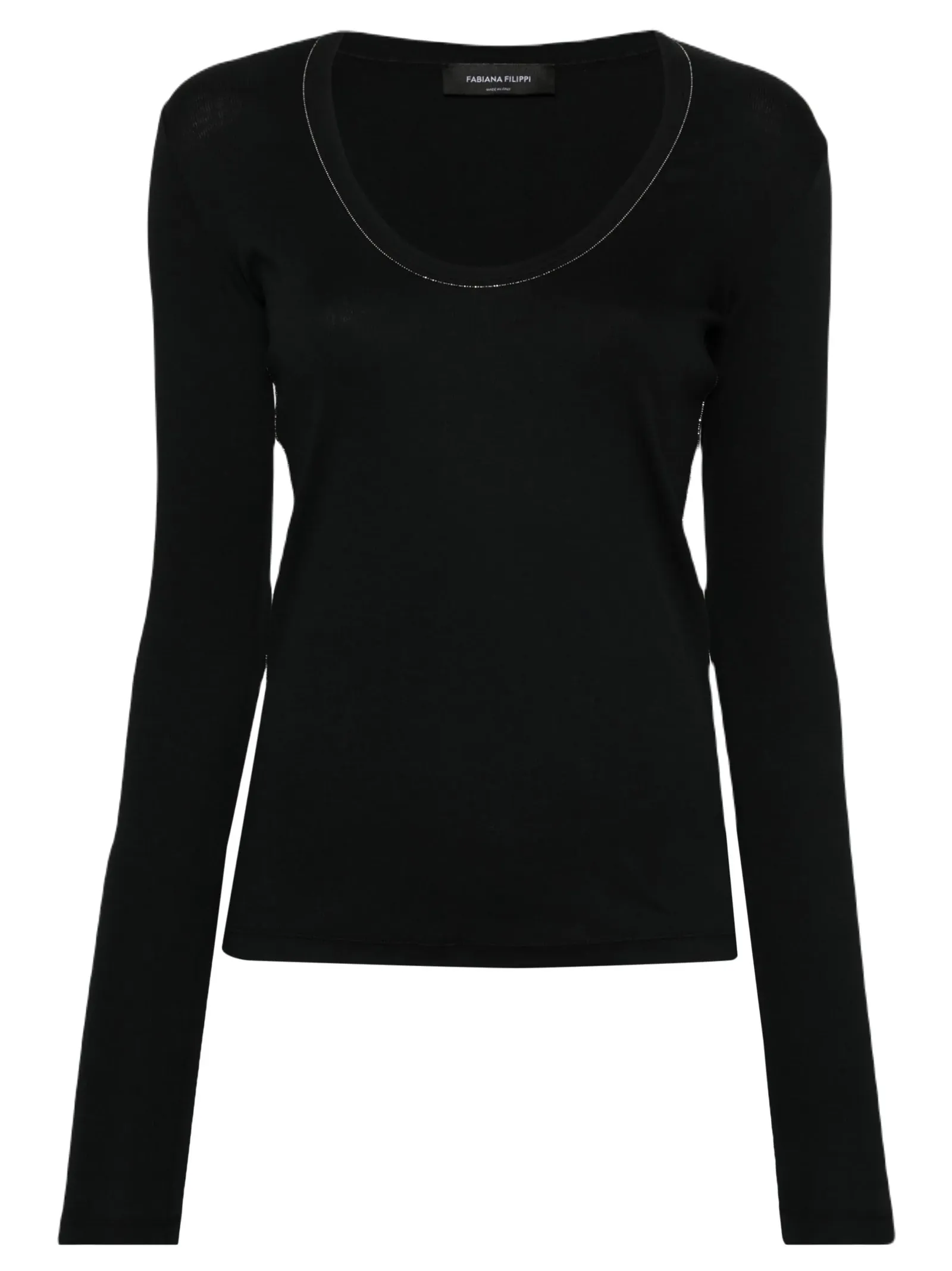 SWEATER WITH PIPING FABIANA FILIPPI   JED264F103N566 825