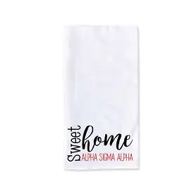 Sweet Home Alpha Sigma Alpha Sorority Kitchen Towel